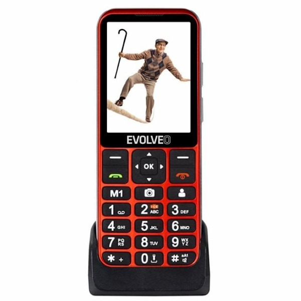 EVOLVEO EasyPhone LT punainen Punainen