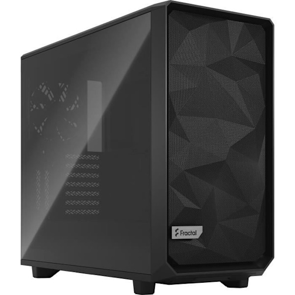 FRACTAL DESIGN Meshify 2 PC CASE - Sort - Hærdet glas - ATX-format (FD-C-MES2A-03) Sort