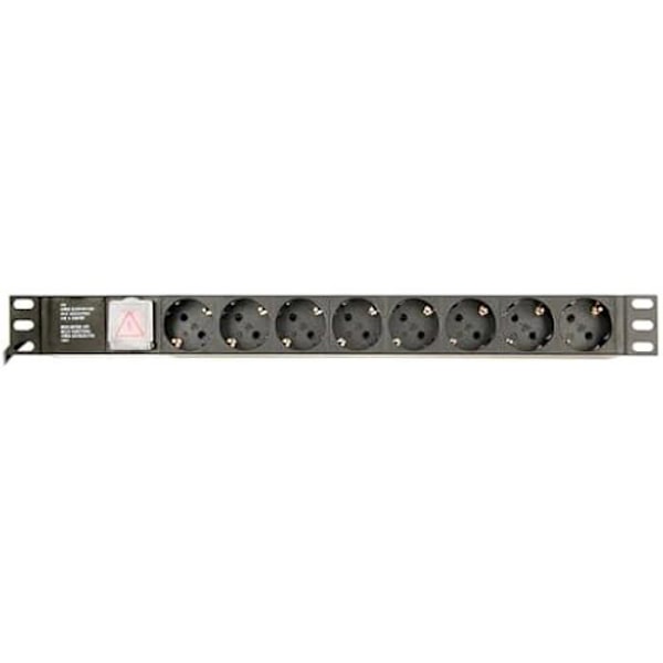 Strømskinne med 8 stikkontakter med kontakt GEMBIRD EG-PDU-014-C14 (3 m)