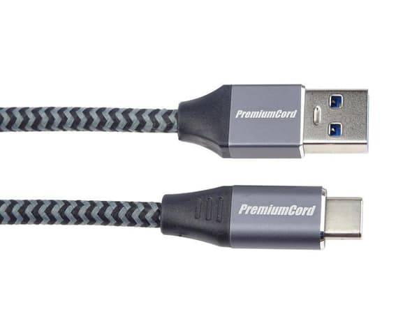 USB-C till USB A-kabel - PREMIUMCORD - ku31cs3 - 3A - 5 Gbit/s - Svart