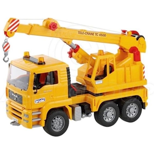 MAN Crane Truck - BRUDER - TGA 1:16 - 360°c rotation - Tiltbar Grön