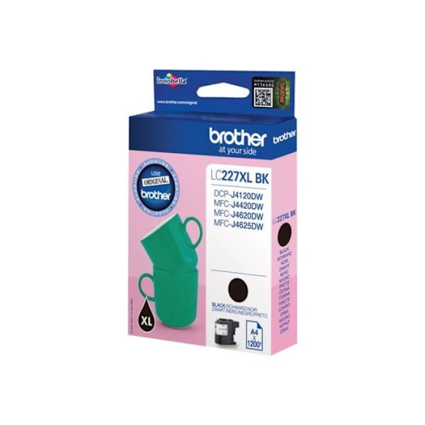 Brother LC227XLBK mustekartous musta Brother DCP-J4120, MFC-J4420, MFC-J4620, MFC-J4625