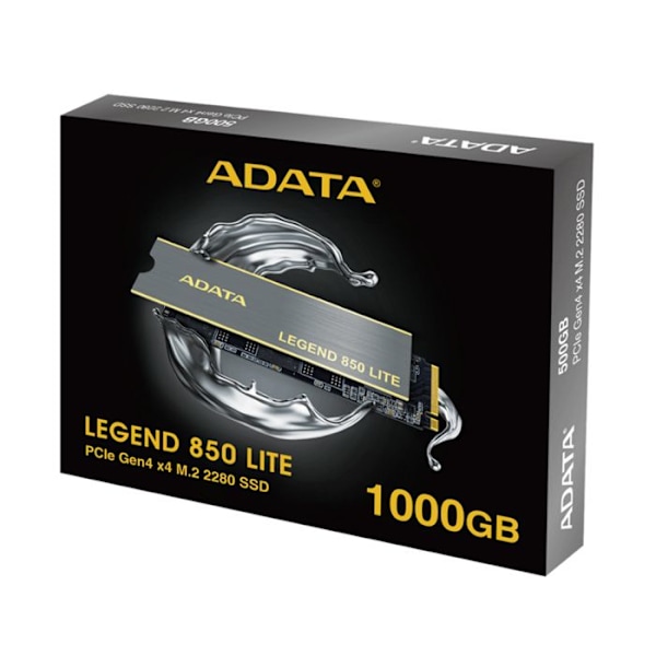 SSD - ADATA - LEGEND 850 LITE - 1 To - PCIe 4.0 x4 - NVMe 1.4 - M.2 2280