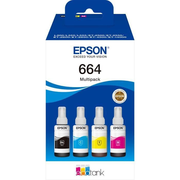 Multipak 4 farver EcoTank 664 (C13T664640)