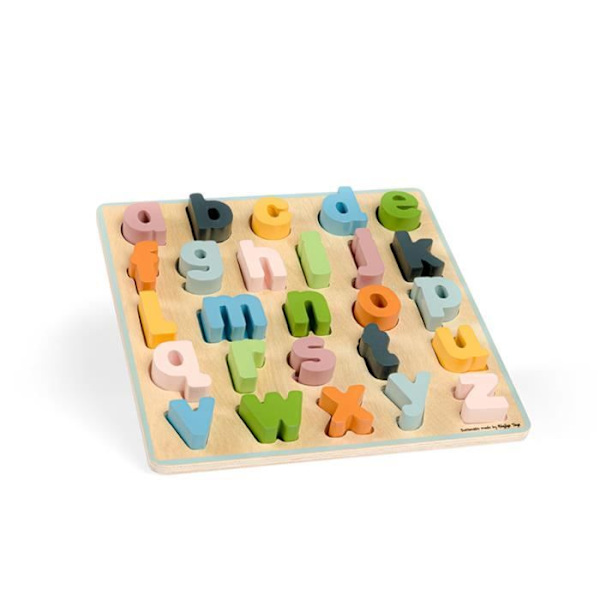 Puzzle Dyr - BIGJIGS - Små bogstaver abc - Til børn fra 3 år og op - Mindre end 100 dele