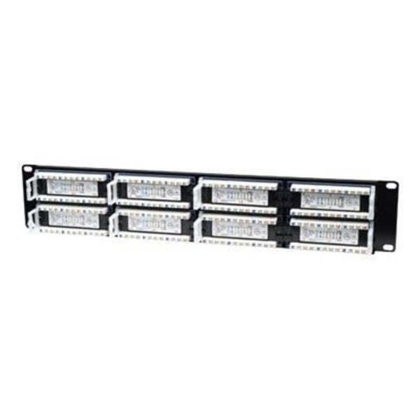 Intellinet - Patchpanel - RJ-45 - svart...