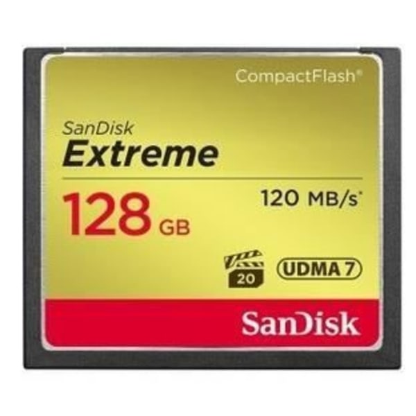 Flash-muistikortti - SANDISK - Extreme Cf120Mb/S 85Mb/S 128Gb