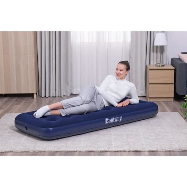 Luftmadrass camping - BESTWAY - 1 plats - 185 x 76 x 22 cm Blå