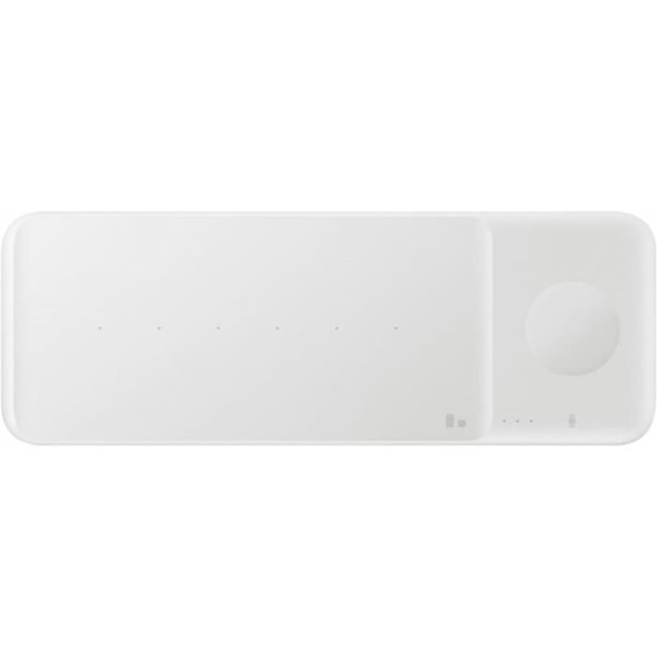 Trådløs oplader - Samsung - TRIO Induction Pad - 9W Hurtigopladning - Samtidig opladning - Hvid hvid