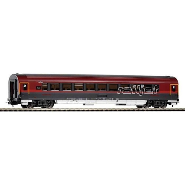 Piko H0 57643 ÖBB Railjet junavaunu, raideleveys H0 2. Luokka musta, Punainen