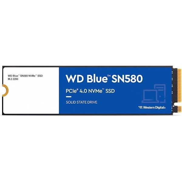 WESTERN DIGITAL - SN580 - Intern harddisk - NVME - 250GB