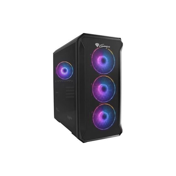 IRID Gaming Case - NATEC - Genesis - 3 foran og en bag installeret 120 mm blæsere - Micro ATX, mini-ITX