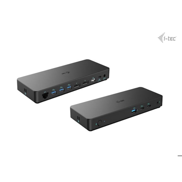 I-TEC USB-C Kolmois 4K Näyttö Svart