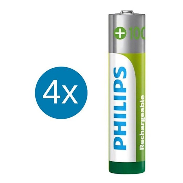 Philips R03B4RTU10 batteri 4 x type AAA NiMH 1000 mAh