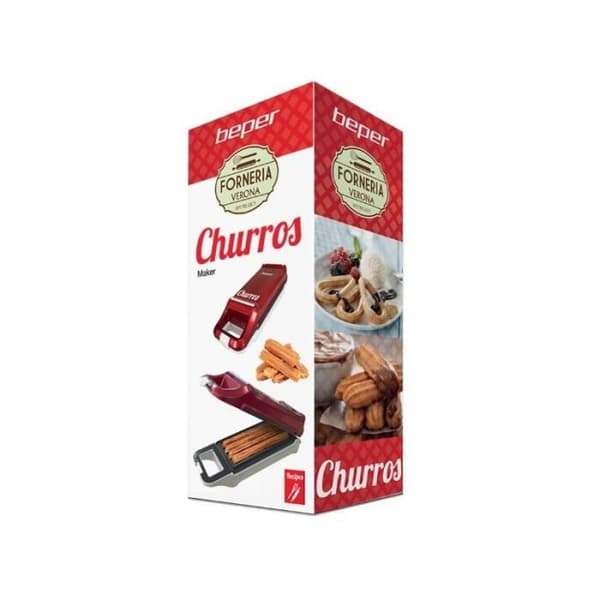 BEPER BT.600Y Churros maskin - Röd / Vit röd och vit