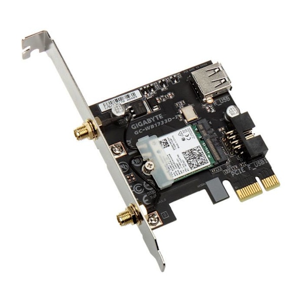 Gigabyte GC-WB1733D-I, sisäinen, langaton, PCI-E, WLAN-Bluetooth, IEEE 802.11ac, 1733 Mbit-s