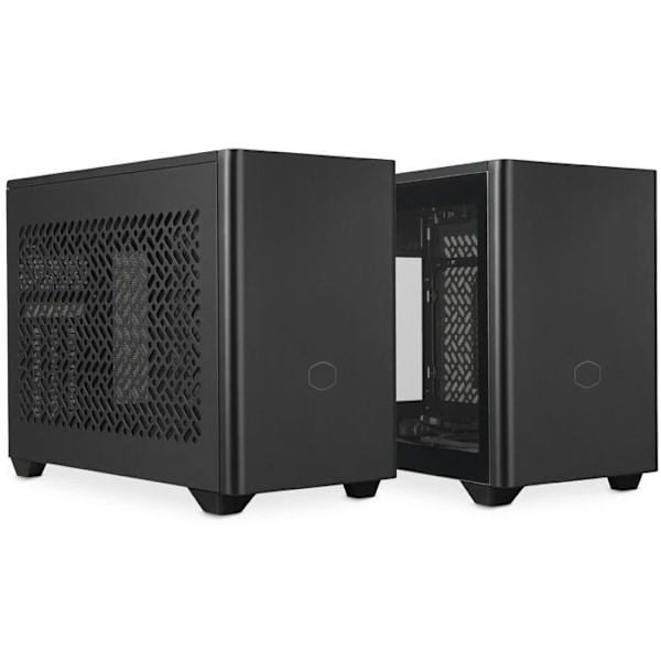 Cooler Master MasterBox NR200P V2 Mini ITX-etui - Sidepanel i glas, lodret GPU-layout, PCIe 4.0 x16 Riser-kabel,