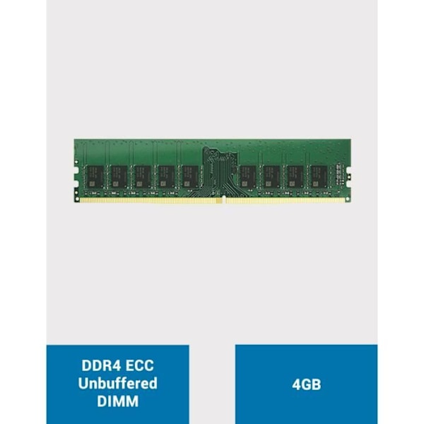 Muistin laajennus - SYNOLOGY - 4 Gt DDR4 ECC puskuroimaton DIMM - 2666 - 1,2 V