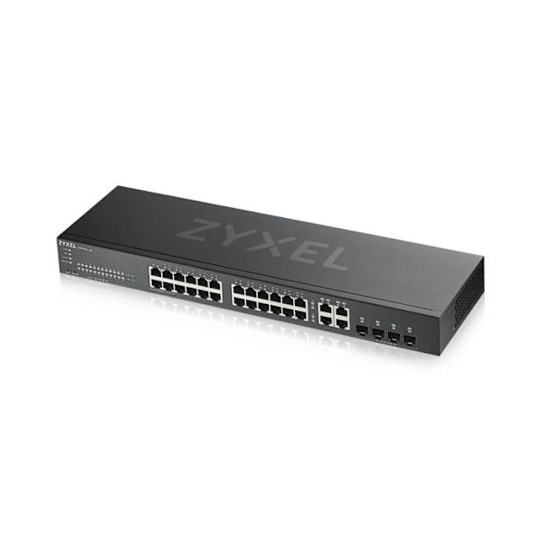Ethernet-switch - ZYXEL - GS1920-24V2 - 24 portar - Hanterbar - Modulär - Monterbar