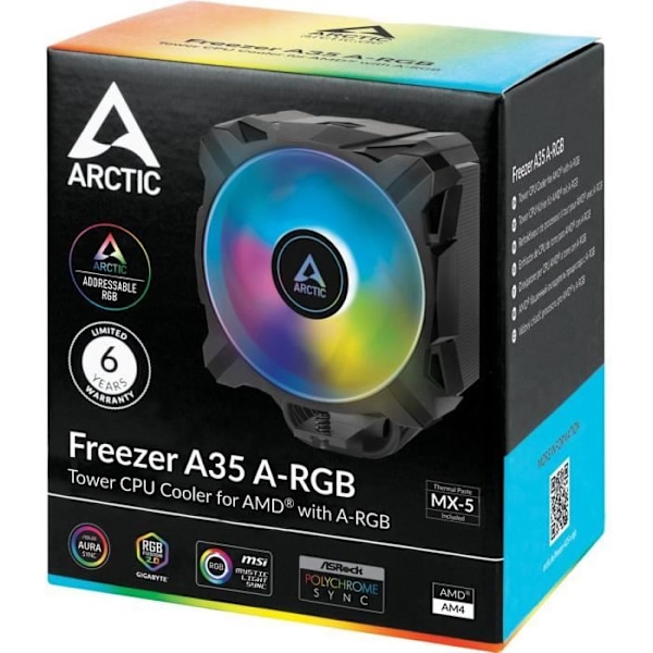 ARCTIC Freezer A35 A-RGB (sort) - CPU køler