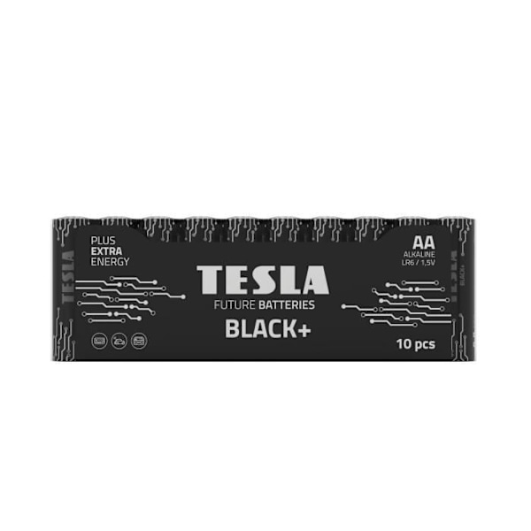 TESLA AA Sort+ LR06 batterier - 10 stk