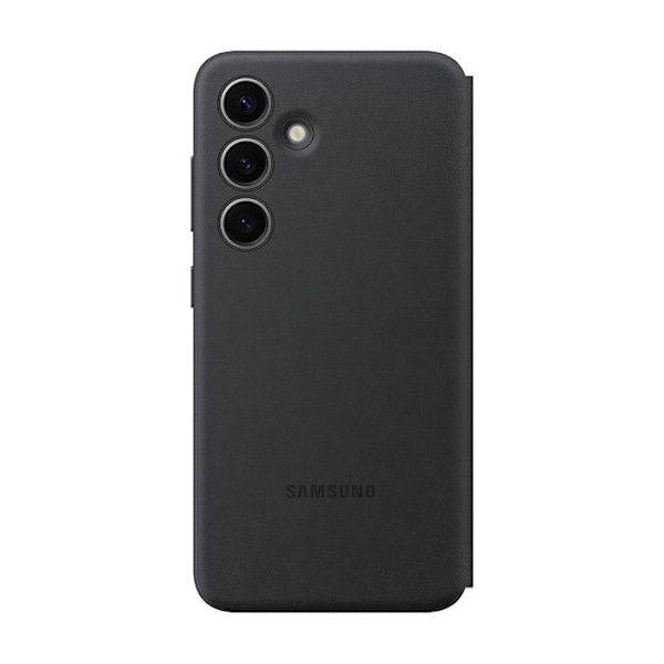 Cover og etui - Samsung - Galaxy S24 - Smart View etui - Sort - Halvhårdt omslag sort