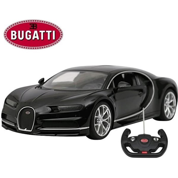 Bugatti Chiron RASTAR radio-ohjattu auto - mittakaava 1:14 - Musta - Ulkopuoli
