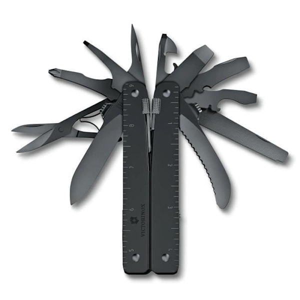 VICTORINOX SWISSTOOL MXBS 3.0326.M3N + MJUK NYLONFODRAL - 26 FUNKTIONER Svart