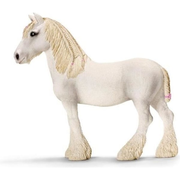 Schleich Figurine 13735 - Shire Farm Mare - Valkoinen Gentle Giant Vit