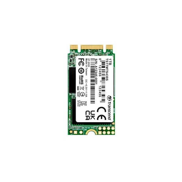 Intern SSD NVMe PCIe M.2 2242 Transcend 430S - 1 TB - SATA III 6 Gb/s - MLC celle