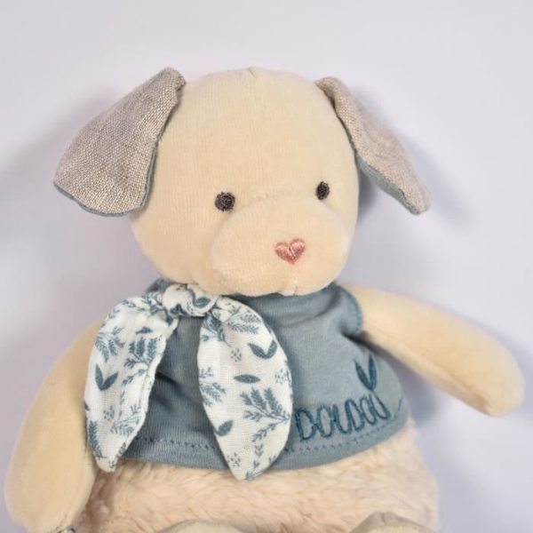 Doudou pendelhund i økologisk bomuld - DOUDOU ET COMPAGNIE - Blå - Baby - 0 måneder - Fødselsdag Blå