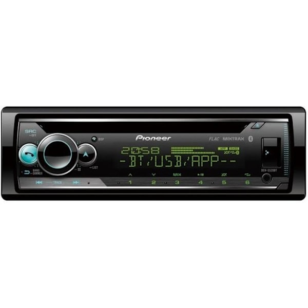 PIONEER Auto Radio CD - RDS - 4 x 50w - USB - Bluetooth - Multi Colours Smart Sync