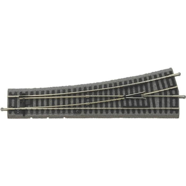Kytkin, vasen (H0) Tela A Piko 239 mm Piko H0 55420 15 ° 1 kpl Harmaa