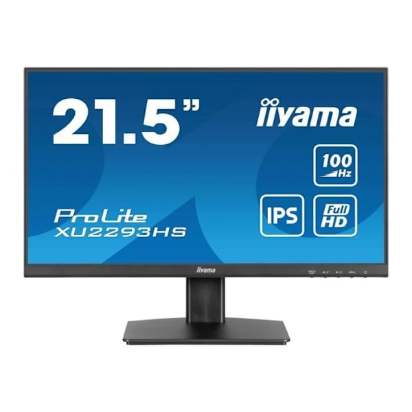 - iiyama - iiyama ProLite XU2293HS-B6 - LED-skærm - 22" (21,5" synlig) - 1920 x 1080 Full HD (1080p) 100 Hz - IPS - 250 cd