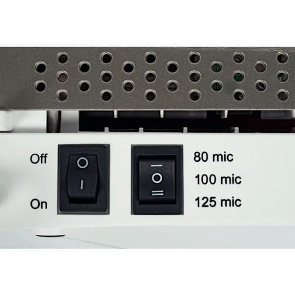 Laminator - Leitz - ILAM A4 - Kompakt design - Hurtig forvarmning - Poser 80-125 mikron Mørkegrå