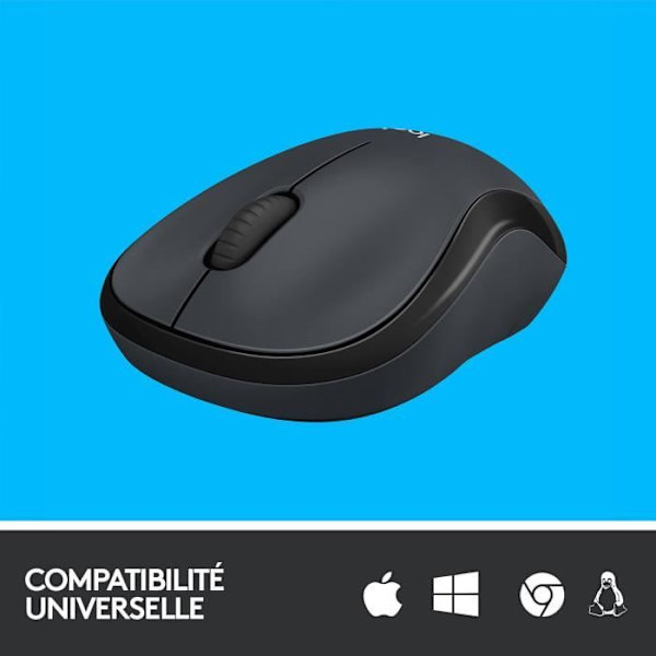 Hiiri - Langaton - Logitech - M220 Silent - Äänetön - Musta Svart