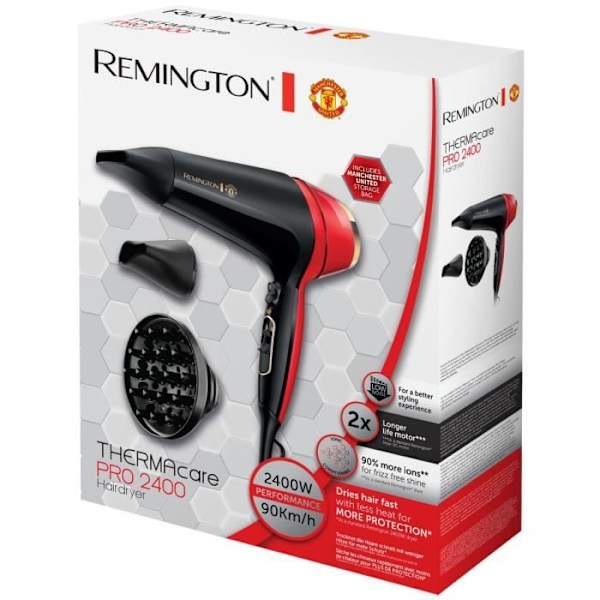 Remington D5755 Manchester United Edition 2400W Thermacare Ionic Hair Dryer