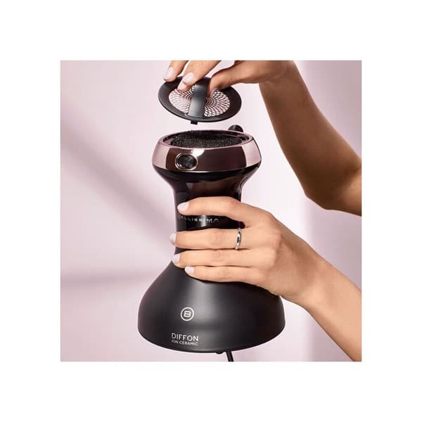 Hårblås - BELLISSIMA - Diffon Ion Keramik - 700W - Svart - Dubbel spänning Svart