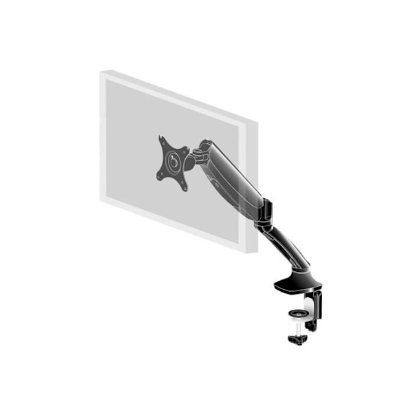 iiYAMA enkelt skærm pneumatisk arm DS3001C-B1 Sort