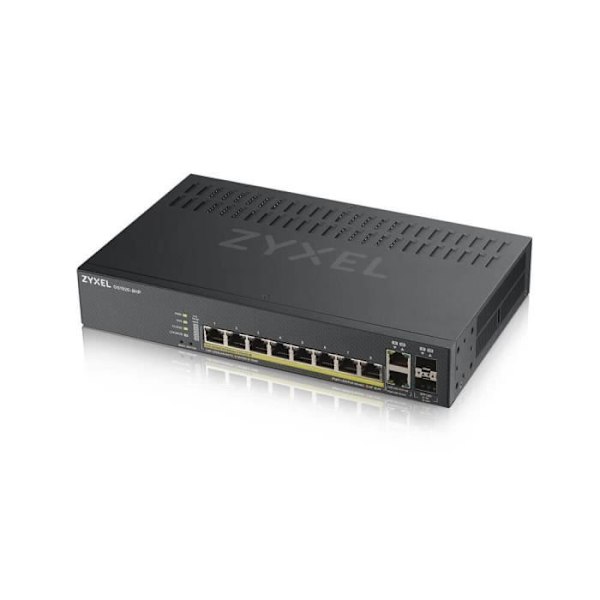 ZYXEL GS1920-8HPV2 8-ports håndterbar Ethernet-switch - 4-lags understøttet - Modulær - parsnoet, fiberoptisk - Desktop