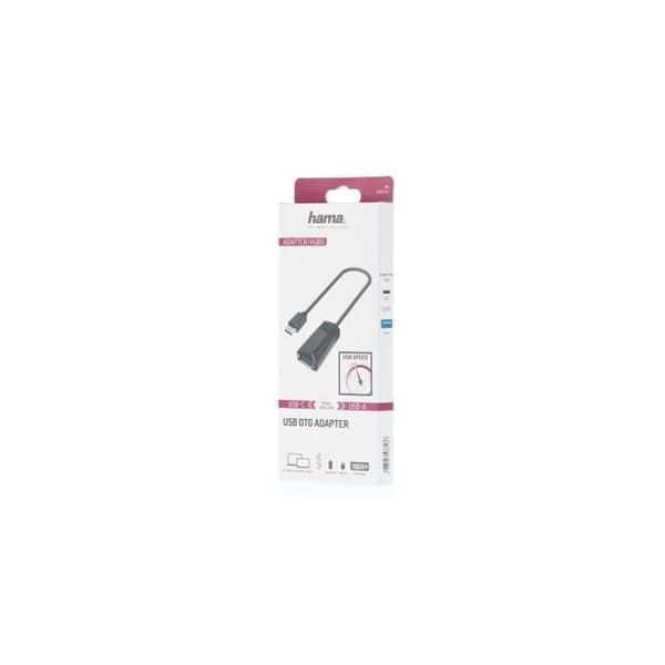 USB-OTG-adapter - HAMA - USB-C till USB - 5 Gbit/s - Kompatibel med MacBook och Smartphone