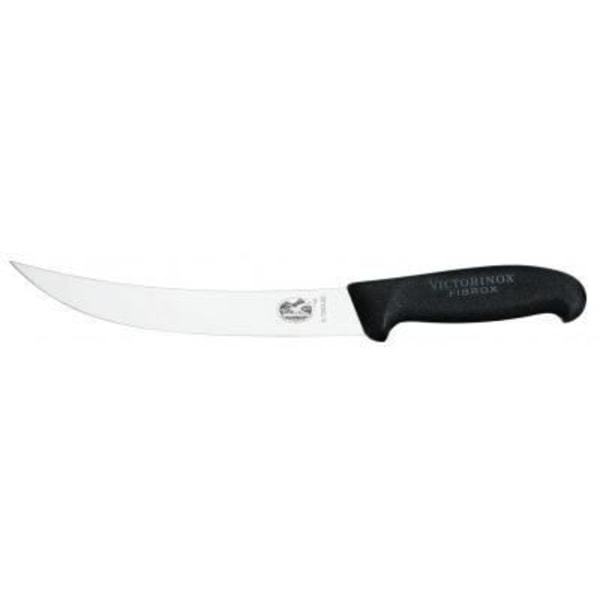 Victorinox Slagtekniv - 5.7203.25 - Sort Fibrox Håndtag - Smal omvendt klinge - 25 cm rustfrit stål Svart