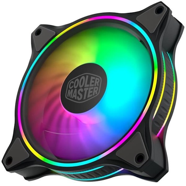 COOLER MASTER MasterFan MF120 Halo 3-i-1 ARGB - 120 mm kabinetventilatorer + controller (MFL-B2DN-183PA-R1)