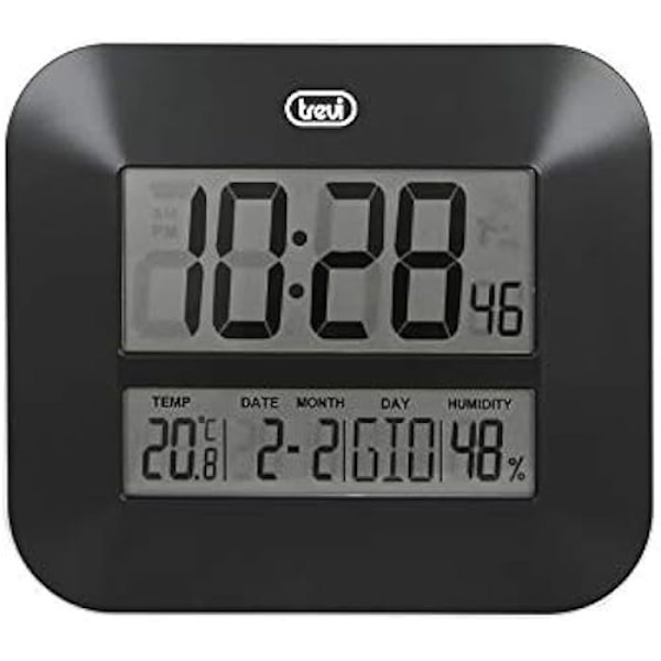Digital ur - TREVI - Om 3520 D - Digital termometer - Batteri LR6 - AA Svart