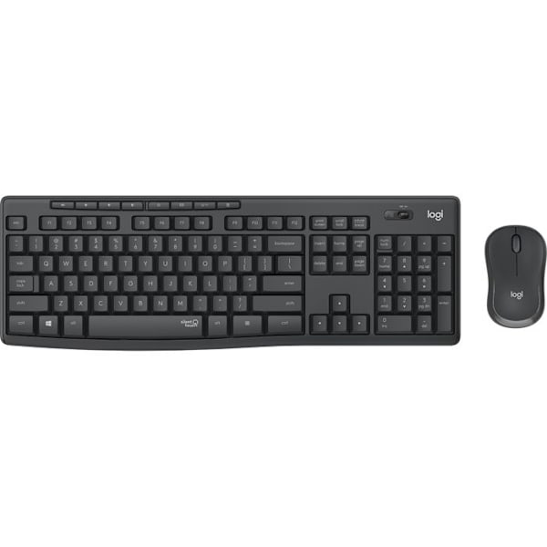 LOGITECH MK295 SILENT langaton näppäimistö ja hiiri - Grafiitti - Langaton yhteystekniikka