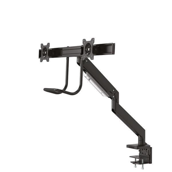 Näytön tuki - NewStar - NM-D775DXBLACK - Musta - 2 näyttöä - 16 kg Max
