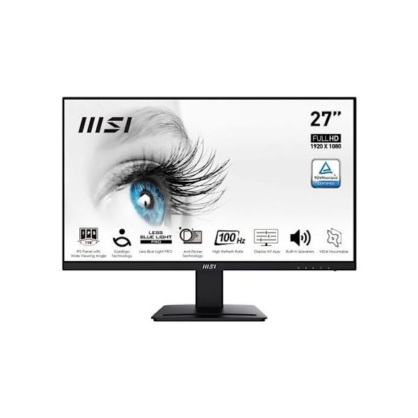 Msi PRO MP273A PC-skærm Sort