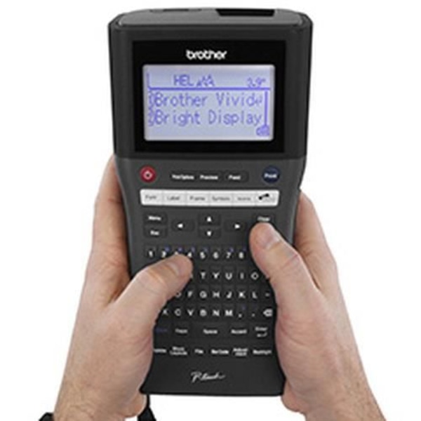 Brother PT-H500, 180 x 180 DPI, 30 mm-sek., 1,8 cm, 2,4 cm, LCD, 3 linjer