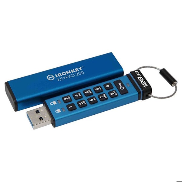 Micro SD-minneskort med adapter Kingston IKKP200-128GB Blå