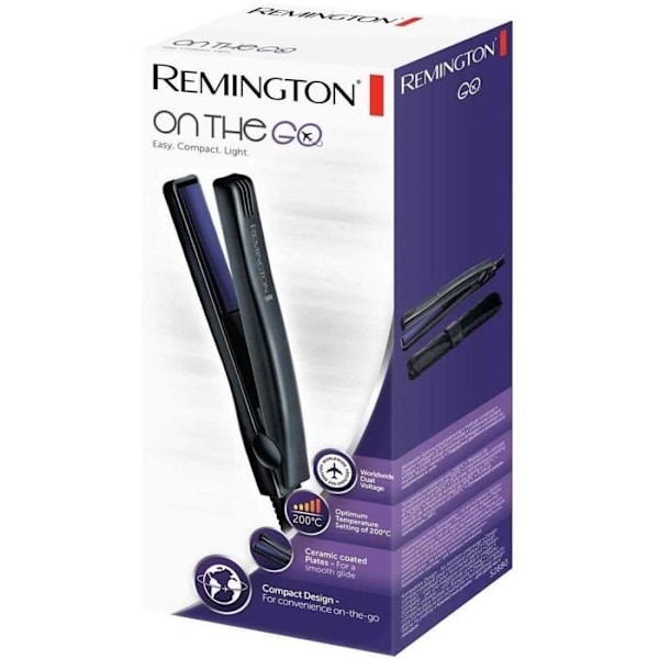 Remington S2880 Advanced Ceramic On The Go Mini Travel Plattång, ultrakompakt storlek